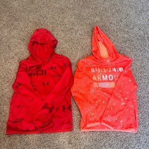Under Armour Kids' Red and Orange Hoodies